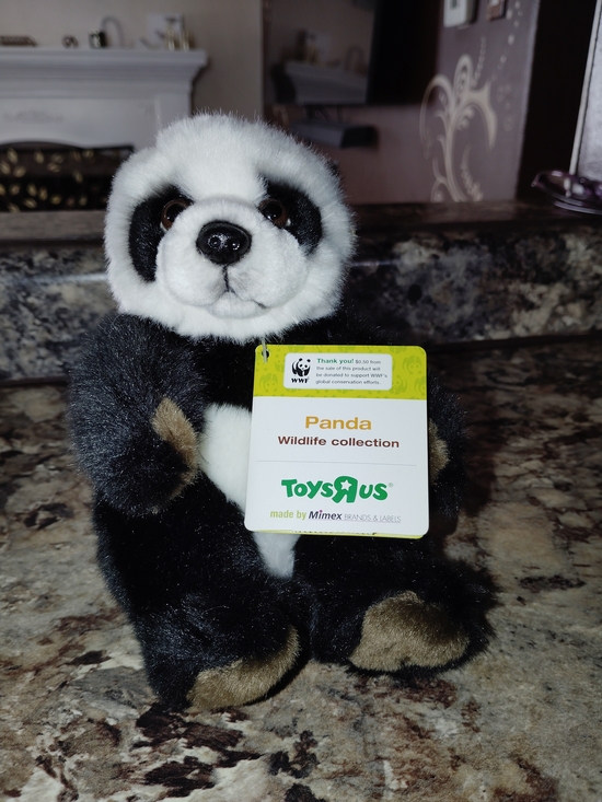 wwf Panda Other - ToysRUs Plush Panda - Black & White Wildlife Stuffed Animal